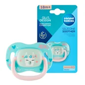 Smoczki uspokajające - Canpol Babies Silikonowy Smoczek Symetryczny 18m+ Exotic Animals Lama - miniaturka - grafika 1