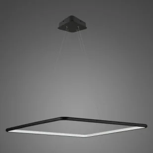 Lampa wisząca Ledowe Kwadraty No.1 60cm in 3k czarna ściemnialna Altavola Design - Lampy sufitowe - miniaturka - grafika 1