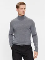Swetry męskie - Calvin Klein Golf Superior K10K110420 Szary Slim Fit - miniaturka - grafika 1
