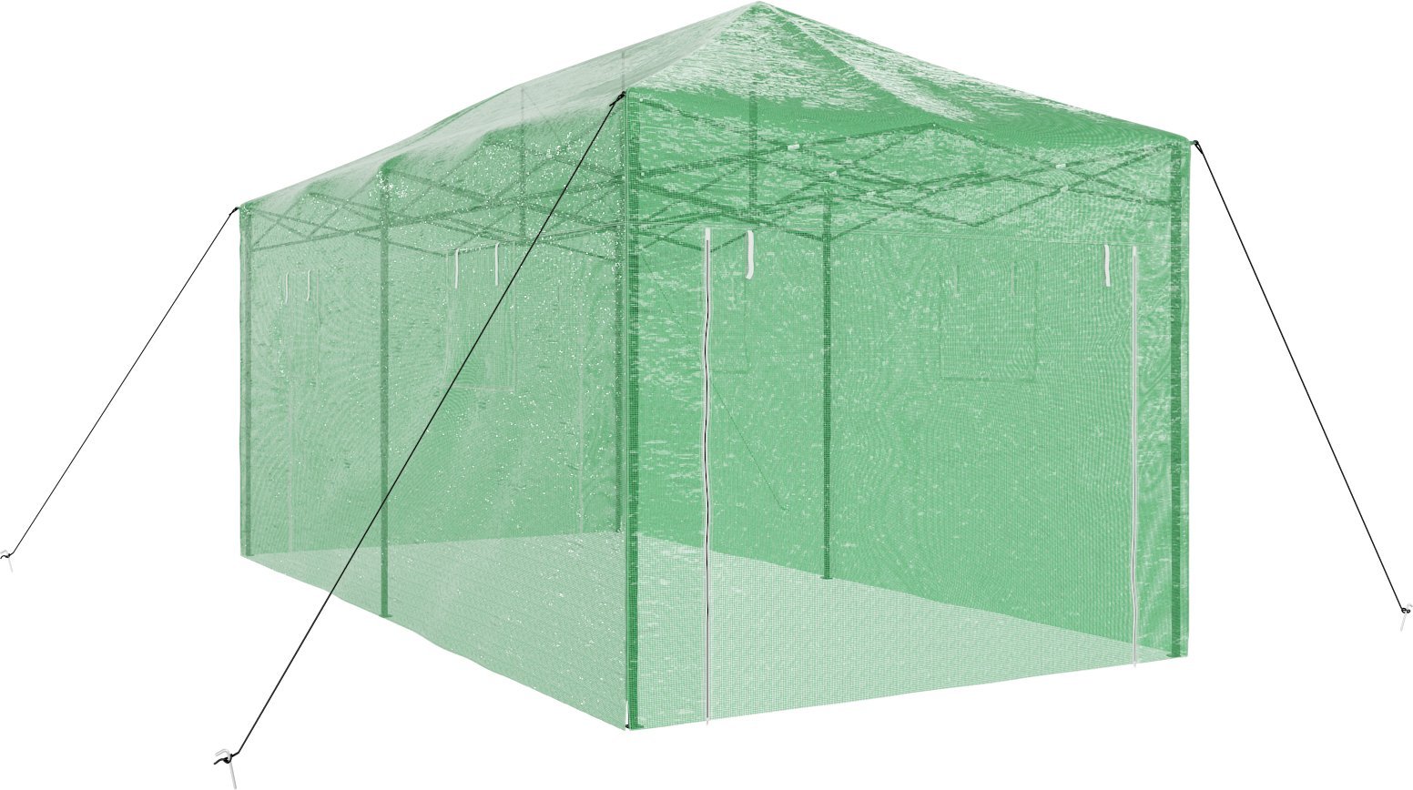 vidaXL Szklarnia Pop-Up Zielona, 580 x 290 x 315 cm, Stal 42006645