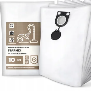 10x Worek do Odkurzacza Starmix Isc ARD-1625 Ewsr Syntetyczny Tekstylny G9 - Worki do odkurzaczy - miniaturka - grafika 1