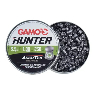 Gamo - Śrut Diabolo AccuTek Hunter - Kaliber 5,5 mm - 250 sztuk - 6320825-AK - Osprzęt do wiatrówek - miniaturka - grafika 1