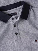 Koszulki męskie - Tommy Hilfiger Męska koszulka polo z końcówką slim S/S, biała/pustynna nieba mouline, M, Białe/pustynne niebo Mulina, M - miniaturka - grafika 1