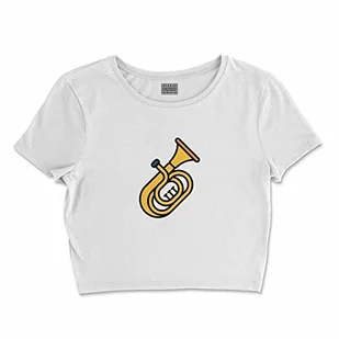 Bona Basics, Damski T-shirt basic, z nadrukiem cyfrowym, 100 bawełny, biały, swobodny, damski top, rozmiar: S, biały, S - Koszulki i topy damskie - miniaturka - grafika 1