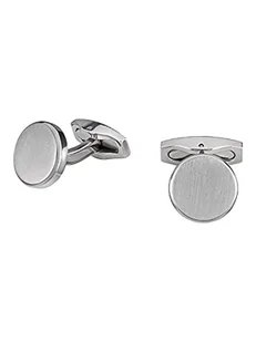 Breil Spinki do mankietów CUFFLINK-CARVE ze stali dla mężczyzn, Maße: 1,4 cm, Stal nierdzewna, Bez kamieni szlachetnych - Spinki do mankietów i krawatów - miniaturka - grafika 1