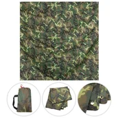 Akcesoria turystyczne - Plandeka Uniwersalna Ochronna 3 x 3 m Woodland - miniaturka - grafika 1