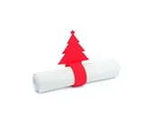 Dekoracja stołu - Serwetnik ze wzorem świątecznym - Choinka - 21 cm - 1 szt. - miniaturka - grafika 1