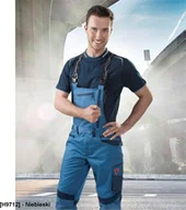 Odzież robocza - Ardon R8ED+ - spodnie ogrodniczki niebieskie 50 - miniaturka - grafika 1