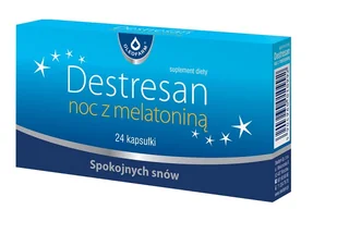 Oleofarm Destresan noc z melatoniną 24 kapsułki Długi termin ważności! 3210241 - Witaminy i minerały - miniaturka - grafika 1