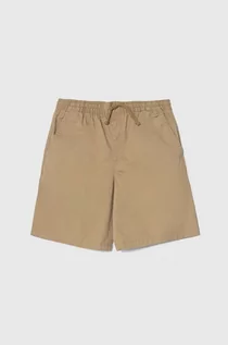 Spodnie i spodenki dla chłopców - Vans szorty dziecięce RANGE ELASTIC WAIST SHORT II BOYS kolor brązowy regulowana talia - grafika 1