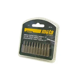 MOTA HERRAMIENTAS 39182 Tamper Torx Btj1, 10 sztuk, srebrny, 25 mm - Akcesoria i części do ekspresów do kawy - miniaturka - grafika 1