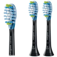 Końcówki do szczoteczek elektrycznych - Końcówki soniczne PHILIPS HX9041/33, 2 szt. - czarne usuwanie płytki do szczoteczki Sonicare ProResults Plaque Defence kompatybilne wymienne główki - miniaturka - grafika 1