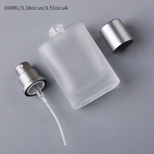 TEMU Butelka z Rozpylaczem z Matowego Szkła 50ML 100ml Wysokiej Klasy Butelka na Perfumy Pusta Butelka Kosmetyczna z Cienką Mgłą - Pozostałe akcesoria kosmetyczne - miniaturka - grafika 1
