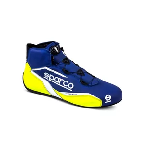 Buty kartingowe Sparco K-FORMULA MY22 niebiesko-żółte - Odzież do sportów motorowych - miniaturka - grafika 2