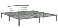 Łóżka - Szare metalowe łózko industrialne 160 x 200 cm M3-H91 - miniaturka - grafika 1