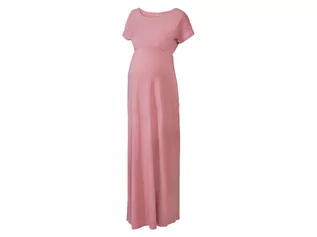Odzież ciążowa - esmara Sukienka ciążowa maxi z bawełną organiczną (XL (48/50), Różowy) - grafika 1