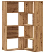 Regały - Otwarty regał narożny biblioteczka dąb artisan H8-W92 - miniaturka - grafika 1