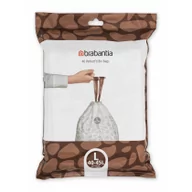 Worki na śmieci - Brabantia PerfectFit worki na śmieci 40 45L L) 40 szt w rolce White - miniaturka - grafika 1