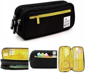 Piórniki - Piórnik Dwukomorowy Szkolny Duży Szkoła Saszetka - miniaturka - grafika 1