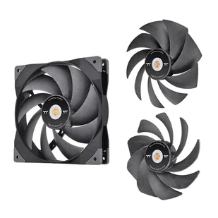 Thermaltake SWAFAN GT14 Obudowa komputera Wentylator 14 cm Czarny 1 szt. CL-F157-PL14BL-A - Wentylatory komputerowe - miniaturka - grafika 1