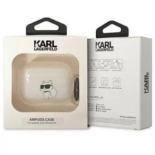 Karl Lagerfeld KLAPHNCHTCT Airpods Pro cover transparent Ikonik Choupette - Akcesoria do słuchawek - miniaturka - grafika 3