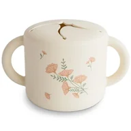 Kubki dla dzieci - Kubek niewysypek na przekąski Pink Flowers, Mushie - miniaturka - grafika 1