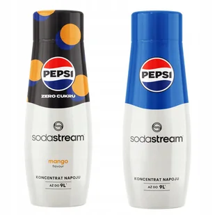Zestaw 2 koncentratów, syropów do wody. Sodastream Pepsi MAX Mango + Pepsi - Syropy i koncentraty owocowe - miniaturka - grafika 1