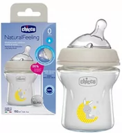 Butelki dla niemowląt - Chicco Butelka Szklana Natural Feeling 0M+ 150 Ml 3459 - miniaturka - grafika 1
