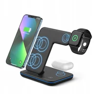 Ładowarki do telefonów - Stacja Ładowania 3w1 Apple Watch Airpods iPhone PL - miniaturka - grafika 1