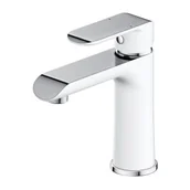 Baterie umywalkowe - Omnires SC2310CRB SACRAMENTO bateria umywalkowa chrom/bia$169y - miniaturka - grafika 1