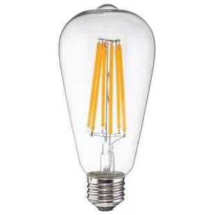 Edison Mdeco Żarówka dekoracyjna SLP1442 LED 12W E27 ST64 biała ciepła - Żarówki LED - miniaturka - grafika 1