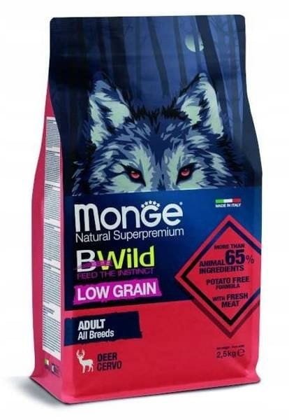 Monge BWild adult jeleń 2,5kg