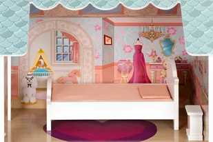 Duży domek dla lalek z kompletem mebelków ECOTOYS - Domki dla lalek - miniaturka - grafika 8