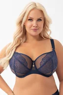 Biustonosze - Biustonosz miękki Gorsenia K910 Narcisa granatowy - miniaturka - grafika 1