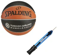 Koszykówka - Spalding Piłka do koszykówki TF-1000 Legacy Euroleague Indoor + Pompka - miniaturka - grafika 1
