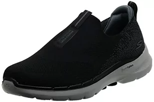 Skechers Męskie trampki GO Walk 6, czarne, 11 UK, Czarny, 46 EU - Trampki męskie - miniaturka - grafika 1