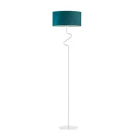 Lampy stojące - Nowoczesna Lampa Podłogowa Z Welurowym Abażurem Moroni Velur E27, Zieleń Butelkowa - miniaturka - grafika 1