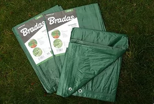 Bradas PLANDEKA WZMOCNIONA ZIELONA 90g 3* 4m BSPL903-4 [2442692] - Folie budowlane - miniaturka - grafika 1