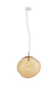 Lampy sufitowe - Kaspa Lampa wisząca Avia L bursztynowa 10418115 - miniaturka - grafika 1