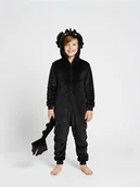 Piżamy chłopięce - Sinsay - Jednoczęściowa piżama z elementami 3D How to train Your Dragon - czarny - miniaturka - grafika 1