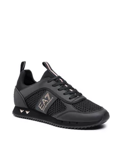 Sneakersy męskie - Emporio Armani EA7 Sneakersy X8X027 XK050 M701 Czarny - grafika 1