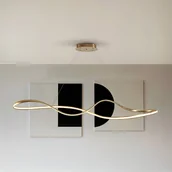 Lampy sufitowe - Schuller Valencia Lampa wisząca Lia, możliwość ściemniania, mosiężny / złoty, salon / jadalnia, metal, nowoczesny - miniaturka - grafika 1