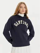 Bluzy damskie - Gant Bluza 1949 Arch Graphic 4201262 Granatowy Loose Fit - miniaturka - grafika 1