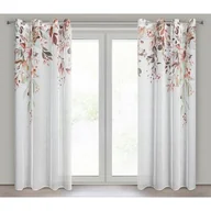 Zasłony - Komplet zasłon na przelotkach Meg 140 x 260 cm biało-rudy 2 sztuki - miniaturka - grafika 1