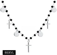 Biżuteria religijna - Naszyjnik CHOKER GWIAZD srebro925 krzyże - miniaturka - grafika 1