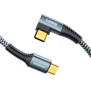 Joyroom kątowy kabel przewód USB Typ C - USB Typ C Power Delivery 100W 5A 1,5m szary (S-1550N12 C-C gray) - Kable USB - miniaturka - grafika 9