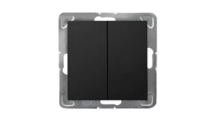 Ospel IMPRESJA Łącznik dwugrupowy świecznikowy czarny metalik ŁP-2Y/m/33 ŁP-2Y/m/33 - Wyłączniki światła i elektryczne - miniaturka - grafika 1