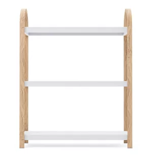 Biały regał w dekorze drewna egzotycznego 72x90 cm Bellwood – Umbra - Regały - miniaturka - grafika 1
