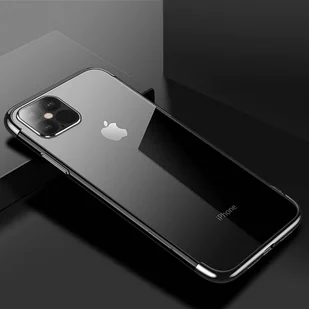 Clear Color case żelowy pokrowiec etui z metaliczną ramką iPhone 12 Pro Max czarny - Etui i futerały do telefonów - miniaturka - grafika 9