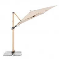 Parasole ogrodowe - ALU WOOD 220 x 300 cm - wahadłowy parasol ogrodowy z drążkiem bocznym z ochroną ULTRA UV 820 - miniaturka - grafika 1